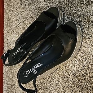 Chanel wedges